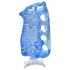Fleshlight Fleshskins Grip Blue Ice - masturbator otwarty z dwóch stron (niebieski)