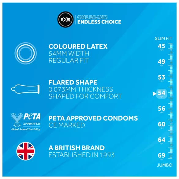 EXS Black - prezerwatywy lateksowe - czarne - 12 sztuk