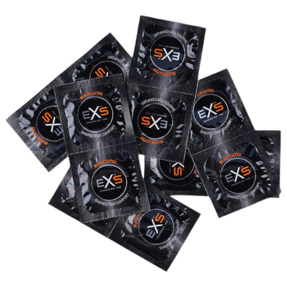EXS Black - prezerwatywy lateksowe - czarne (100 szt.)