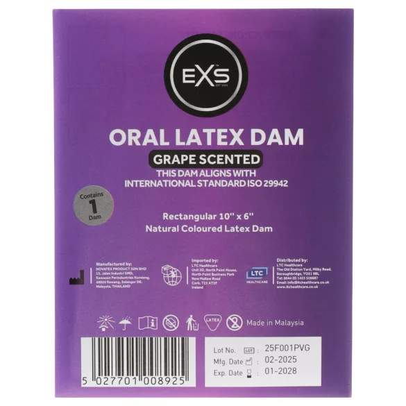 EXS - chusteczka do seksu oralnego - winogronowa