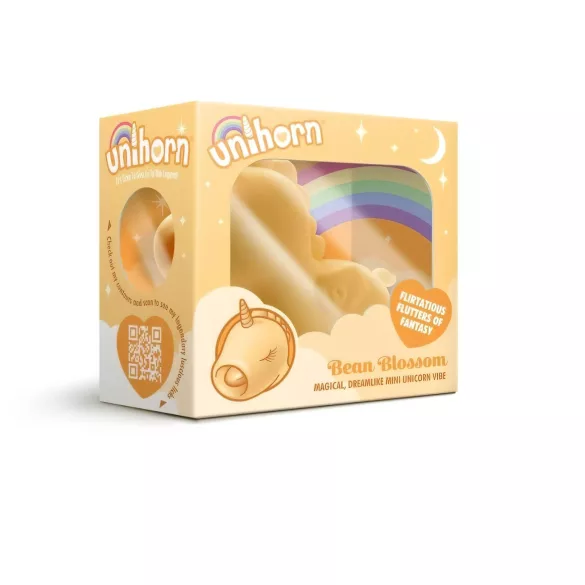 Unihorn Bean Blossom - wibrator łechtaczkowy na akumulator - żółty