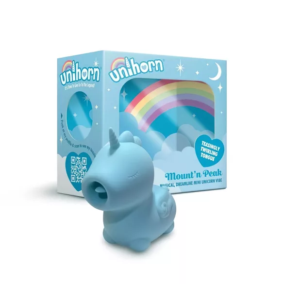 Unihorn Mount'n Peak - wibrator do łechtaczki ładowany USB - niebieski