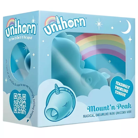 Unihorn Mount'n Peak - wibrator do łechtaczki ładowany USB - niebieski