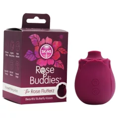   Skins Rose Flutterz - wibrujący łechtaczkowy stymulator akumulatorowy (fioletowy)