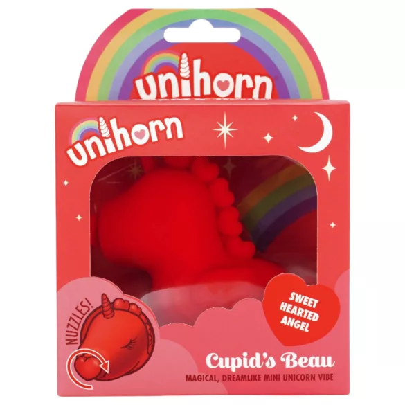 Unihorn Cupid's Beau - wibrator do łechtaczki akumulatorowy - czerwony