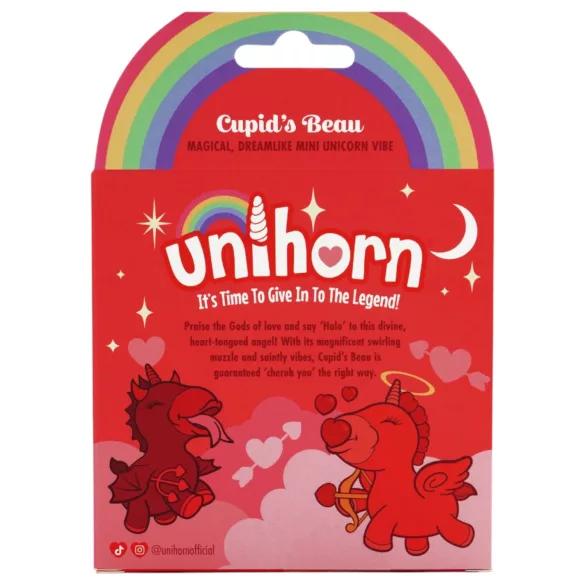 Unihorn Cupid's Beau - wibrator do łechtaczki akumulatorowy - czerwony