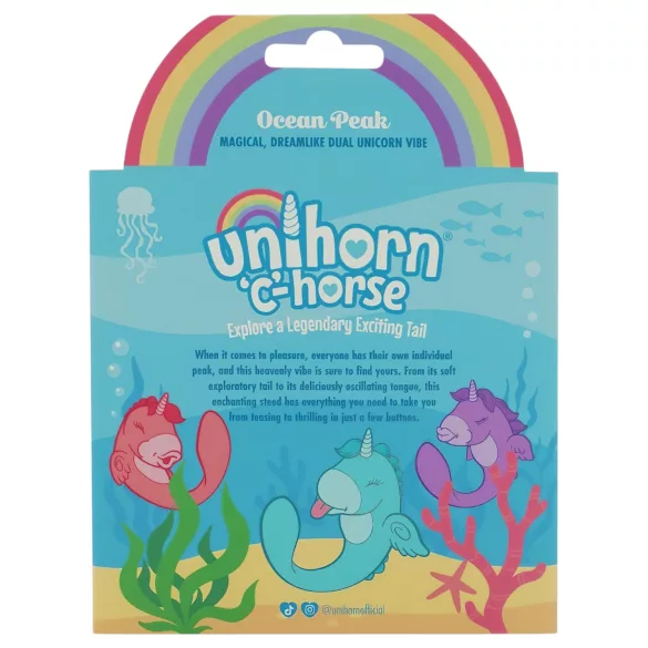 Unihorn C-Horse - wibrator do stymulacji punktu G i łechtaczki (turkusowy)