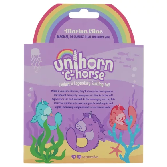 Unihorn C-Horse - wibrator do stymulacji punktu G i łechtaczki (fioletowy)