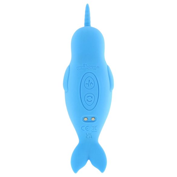 Unihorn Of The Sea - wibrator do łechtaczki ładowany USB - silikon niebieski