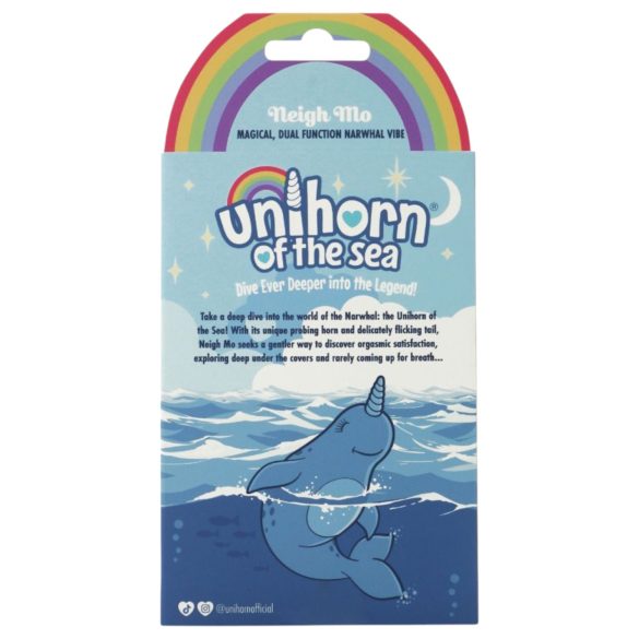 Unihorn Of The Sea - wibrator do łechtaczki ładowany USB - silikon niebieski