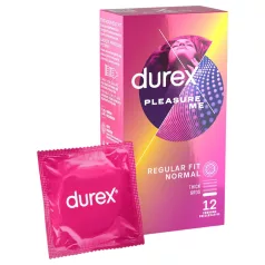   Durex Pleasure Me - prezerwatywy prążkowane i wypustkowe - 12 sztuk