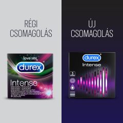   Durex Intense - prążkowane i kropkowane prezerwatywy (3 sztuki) -