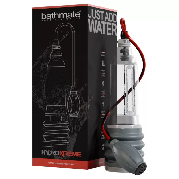 Bathmate HydroXtreme 9 - hydropompa, bez akcesoriów (przezroczysta)