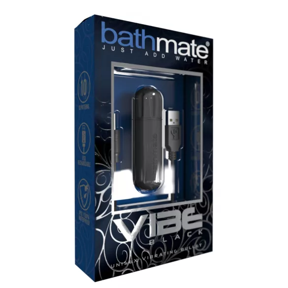 Bathmate Vibe - bezprzewodowe jajko wibrujące (czarne)