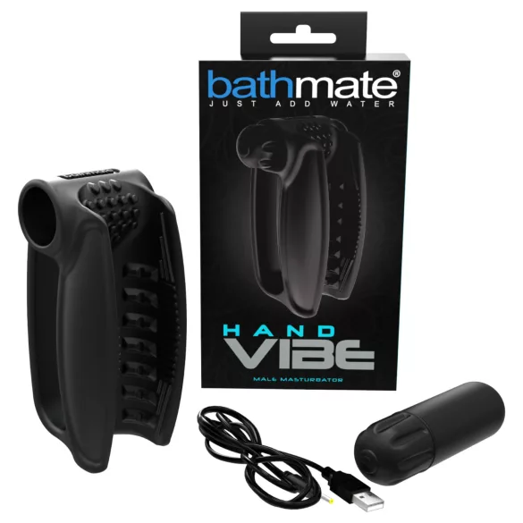 Bathmate Hand Vibe - ręczny wibrator akumulatorowy (czarny)