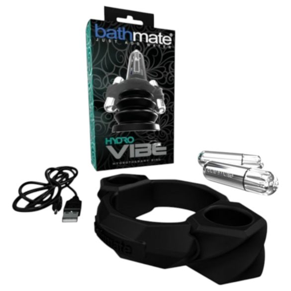Bathmate Hydro Vibe - pierścień wibracyjny do hydromasażu (czarny)