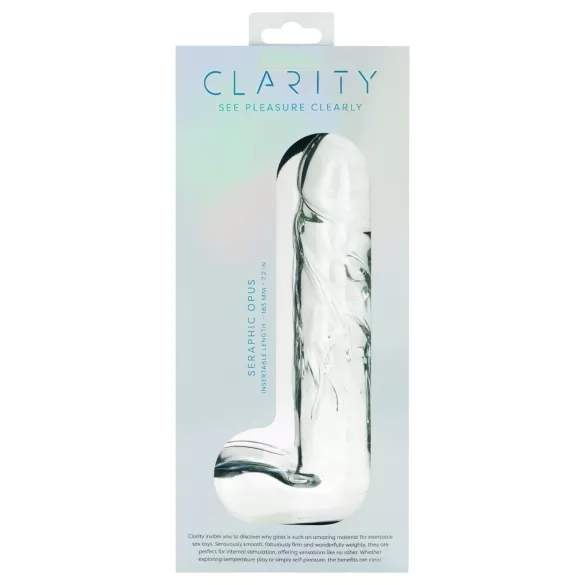 Clarity Seraphic Opus - szklany dildo do punktu G (przezroczysty)