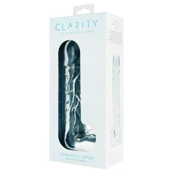 Clarity Seraphic Opus - szklany dildo do punktu G (przezroczysty)