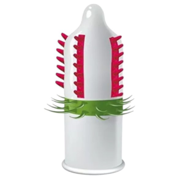 Egzo Dulche Bombero - prezerwatywa z wypustkami - stymulująca - 1 sztuka