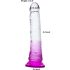 Lonely Lance - dildo z przyssawką (fioletowo-przezroczysty)