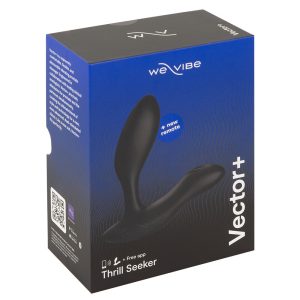 We-Vibe Vector+ - ładowalny, wodoodporny, inteligentny wibrator analny (czarny)