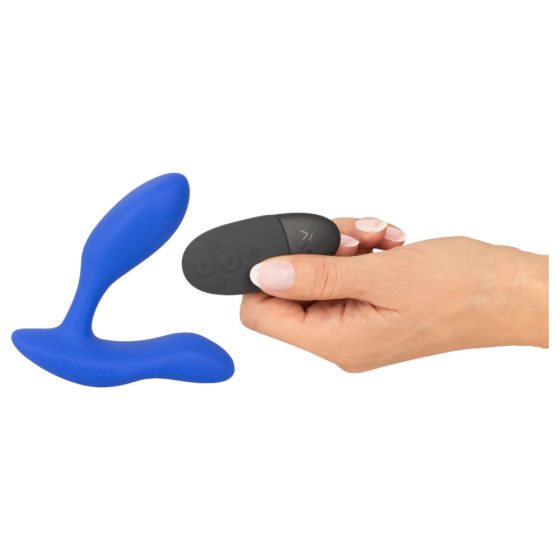 We-Vibe Vector+ - ładowalny, wodoodporny, inteligentny wibrator analny (niebieski)