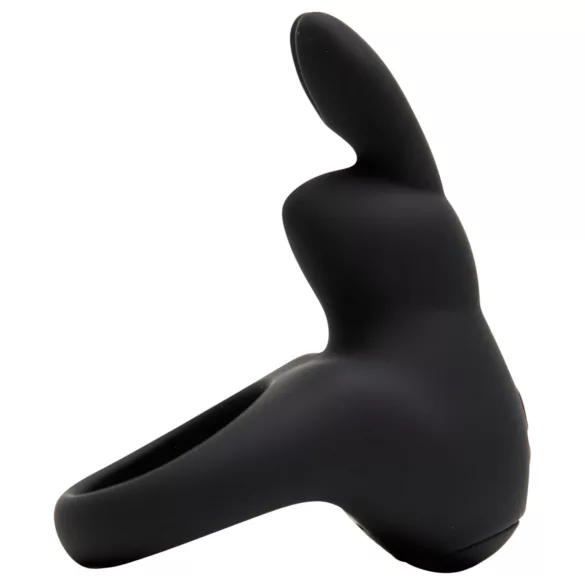 Happyrabbit - pierścień na penisa wibrujący akumulatorowy - czarny
