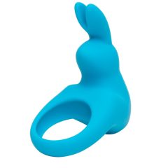   Happyrabbit Cock - Wibrujący pierścień na penisa na baterie (niebieski)