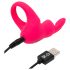Happyrabbit Cock - wibrujący pierścień erekcyjny z akumulatorem (różowy)