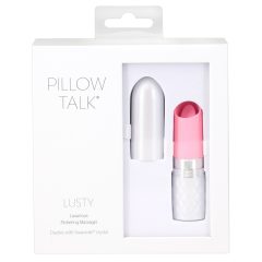   Pillow Talk Lusty - ładowalny wibrator z języczkiem (różowy)