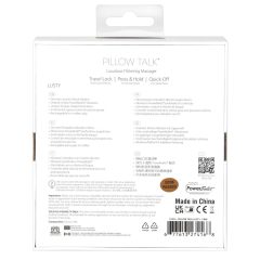   Pillow Talk Lusty - ładowalny wibrator z języczkiem (różowy)