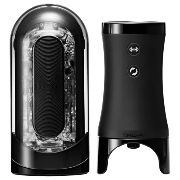 TENGA Flip 0 Electronic - masturbator automatyczny - czarny