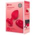 b-vibe heart - akumulatorowy, zdalny wibrator analny (czerwony)