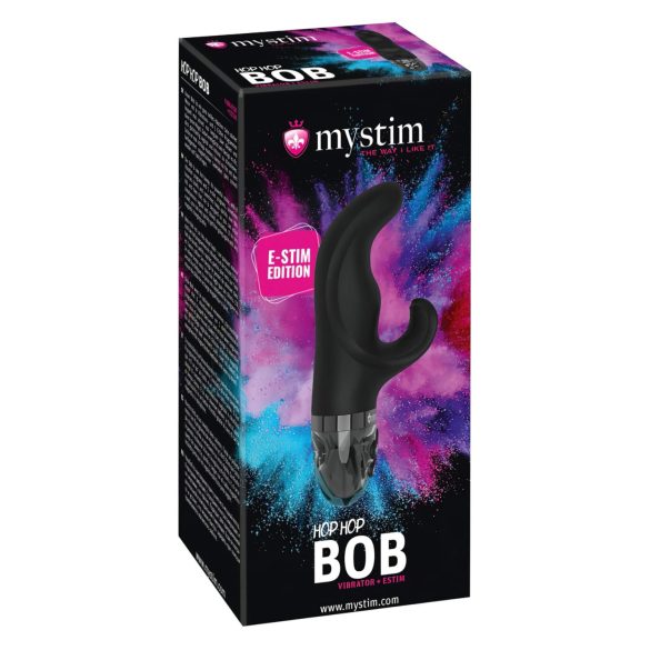 Mystim Hop Hop Bob E-Stim - akumulatorowy elektrowibrator (czarny)