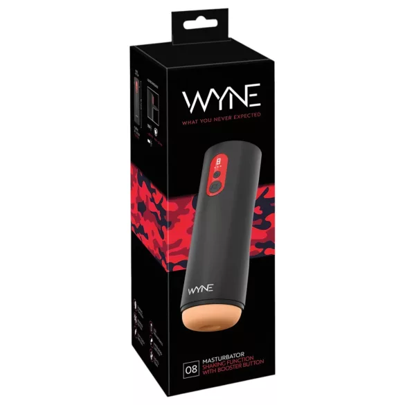 WYNE 08 - masturbator automatyczny - ruch góra-dół - czarny