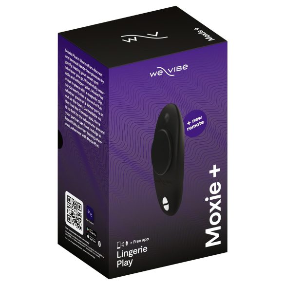 We-Vibe Moxie+ - bezprzewodowy, inteligentny wibrator łechtaczkowy (czarny)