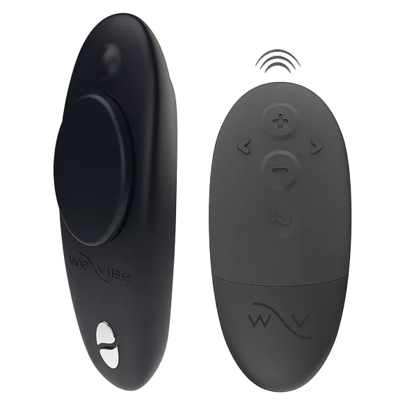 We-Vibe Moxie+ - noszony w majtkach wibrator łechtaczkowy sterowany aplikacją i pilotem (czarny)