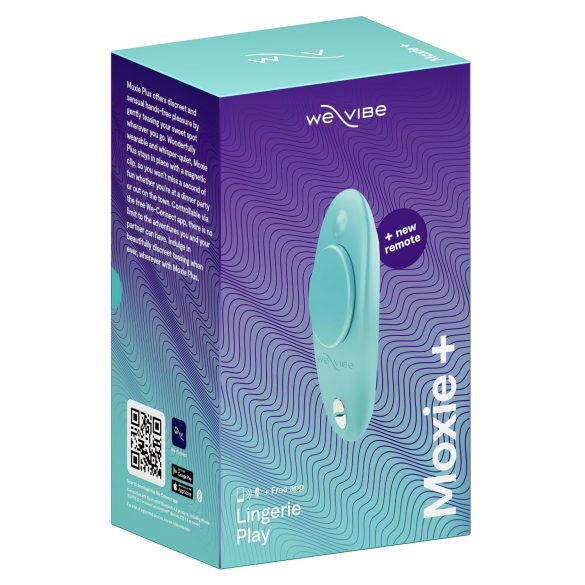 We-Vibe Moxie+ - bezprzewodowy, inteligentny masażer łechtaczki (turkusowy)