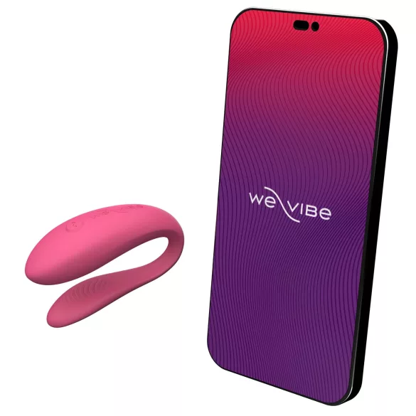 We-Vibe Sync Lite - wibrator dla par sterowany aplikacją i pilotem (różowy)