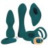 Couples Choice - 4w1 zdalnie sterowany wibrator (turkusowy)
