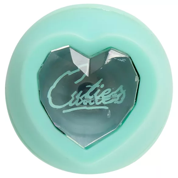 Cuties Mini 4 - akumulatorowy, króliczkowy wibrator z ramieniem na łechtaczkę (zielony)