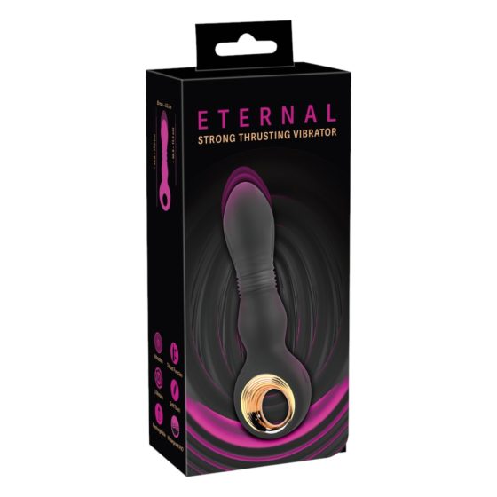 Eternal - potężny wibrator pchający (czarny)