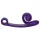 Snail Vibe Curve - wibrator 2w1 do łechtaczki - fioletowy