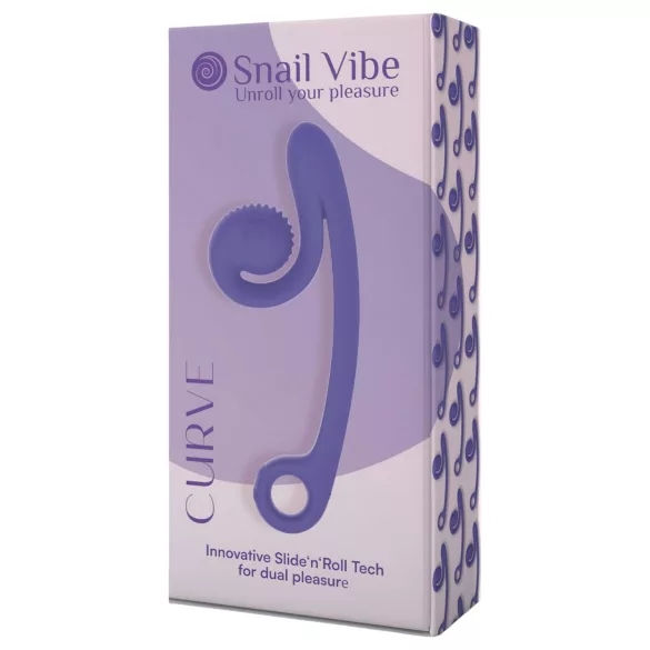 Snail Vibe Curve - wibrator 2w1 do łechtaczki - fioletowy