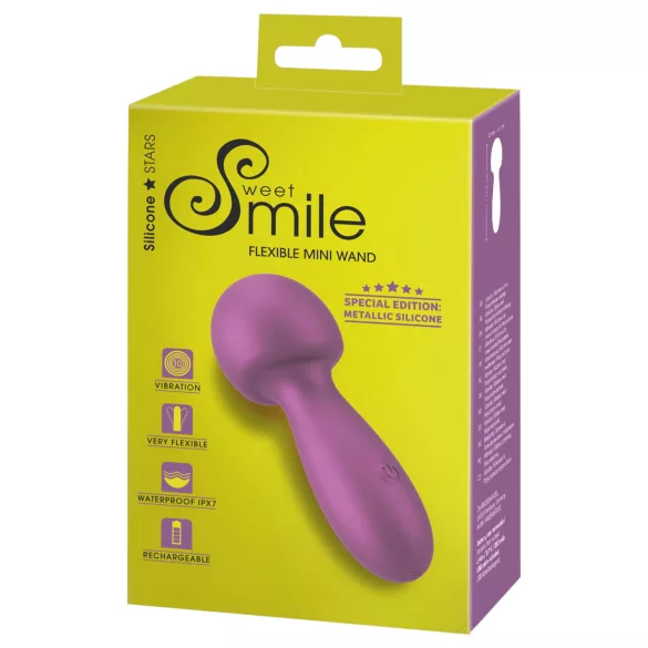 Sweet Smile - Elastyczna Mini Różdżka (różowa)