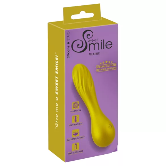 Sweet Smile - Mini wibrator Metallic Vibe (żółty)