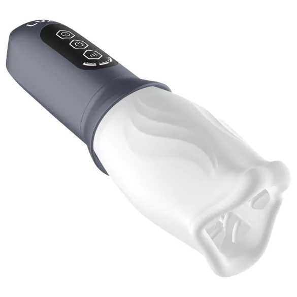 LUX Active First Class - masturbator obrotowy - biało-szary