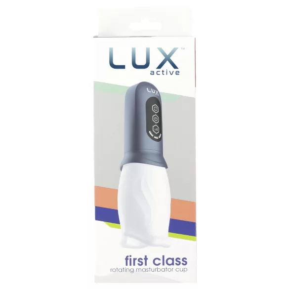 LUX Active First Class - masturbator obrotowy - biało-szary