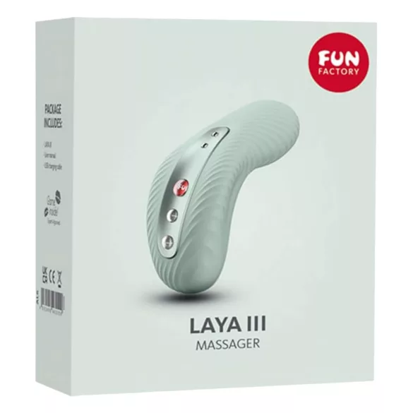 Fun Factory Laya III - wodoodporny wibrator łechtaczkowy (zielony)