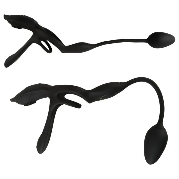 Couples Choice - pierścień wibrujący dla par - wielofunkcyjny - czarny